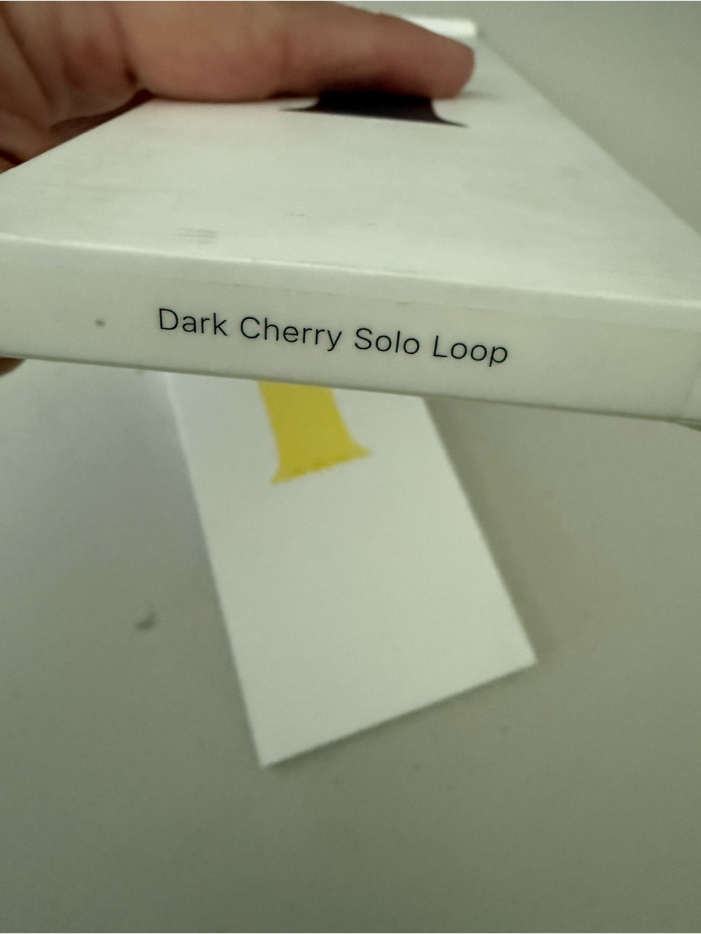 (2) Apple Watch Solo Loop 45mm Size 11 (Yellow and Dark Cherry) - Picture 2 of 4
